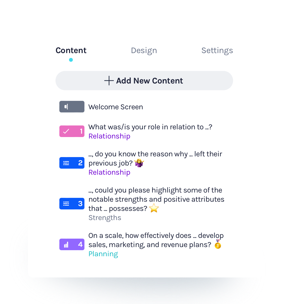 Customizable reference templates